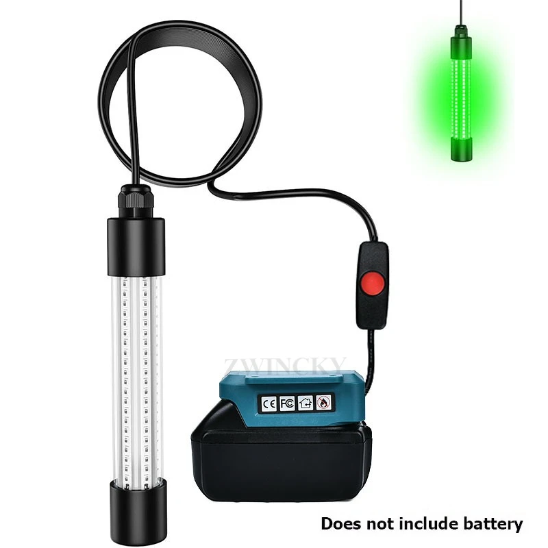 For Makita Fishing Light 18V Battery LED Lure Fish Finder Lamp Ip68 126 leds  Attracts Prawns Squid Krill Underwater Lights