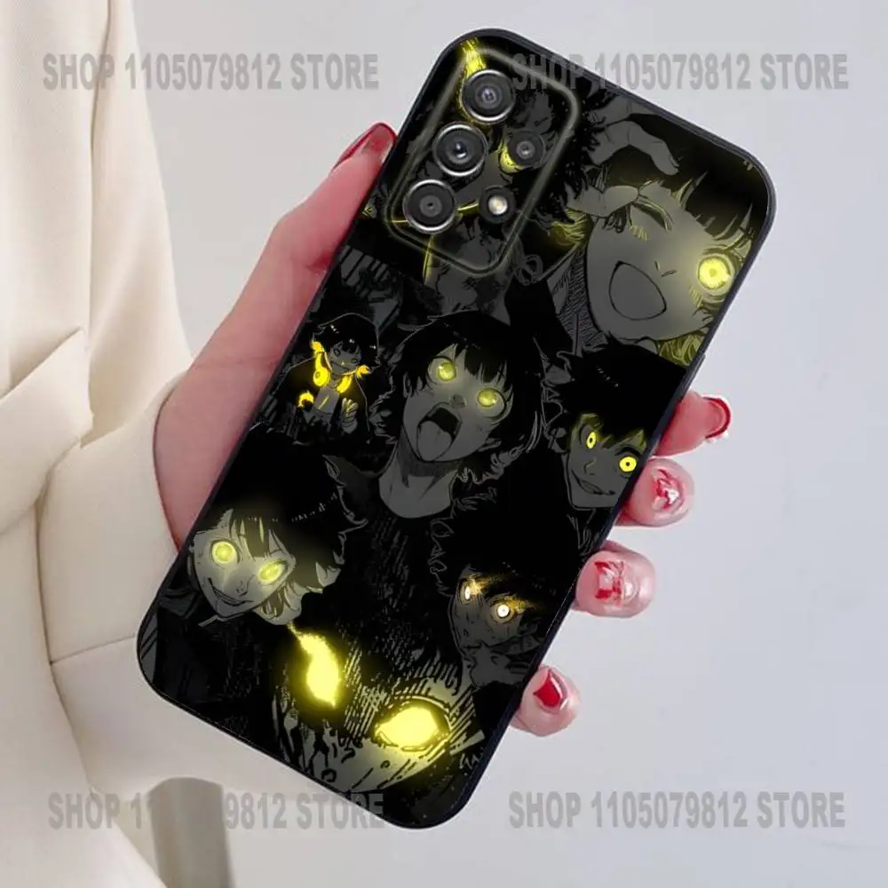 Funda de teléfono A-Anime Blue Lock para Samsung S24,21,22,23,30,Ultra,20,Plus,Note,10,9, funda de silicona suave negra