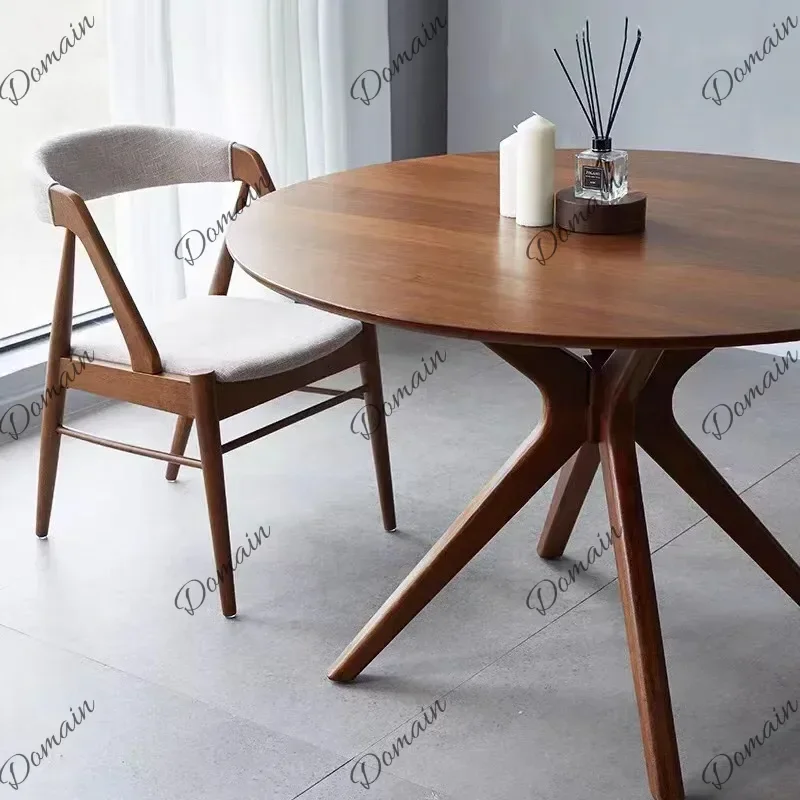DWE Unique Modern Wood Dining Table Protector Party Wooden Restaurant Dining Table Set Hotel Salon Luxury Tavolo Pranzo Furnitur