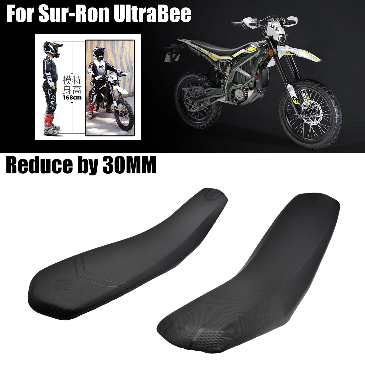 

For Surron Ultra Bee Seat Cushion Reduced or Original Sur Ron Electric Motorcycle Off-Road Vehicle Enduro Dirt Pit Bike