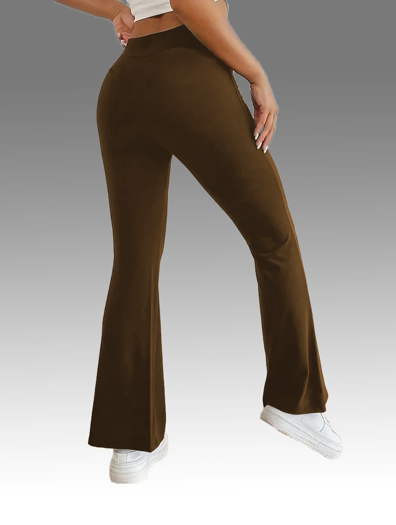 【3点セット】女性に人気のフレアパンツ、ヒップアップ効果のあるスリムスポーツヨガパンツ、ポケット付きのトリコロールコンビネーション