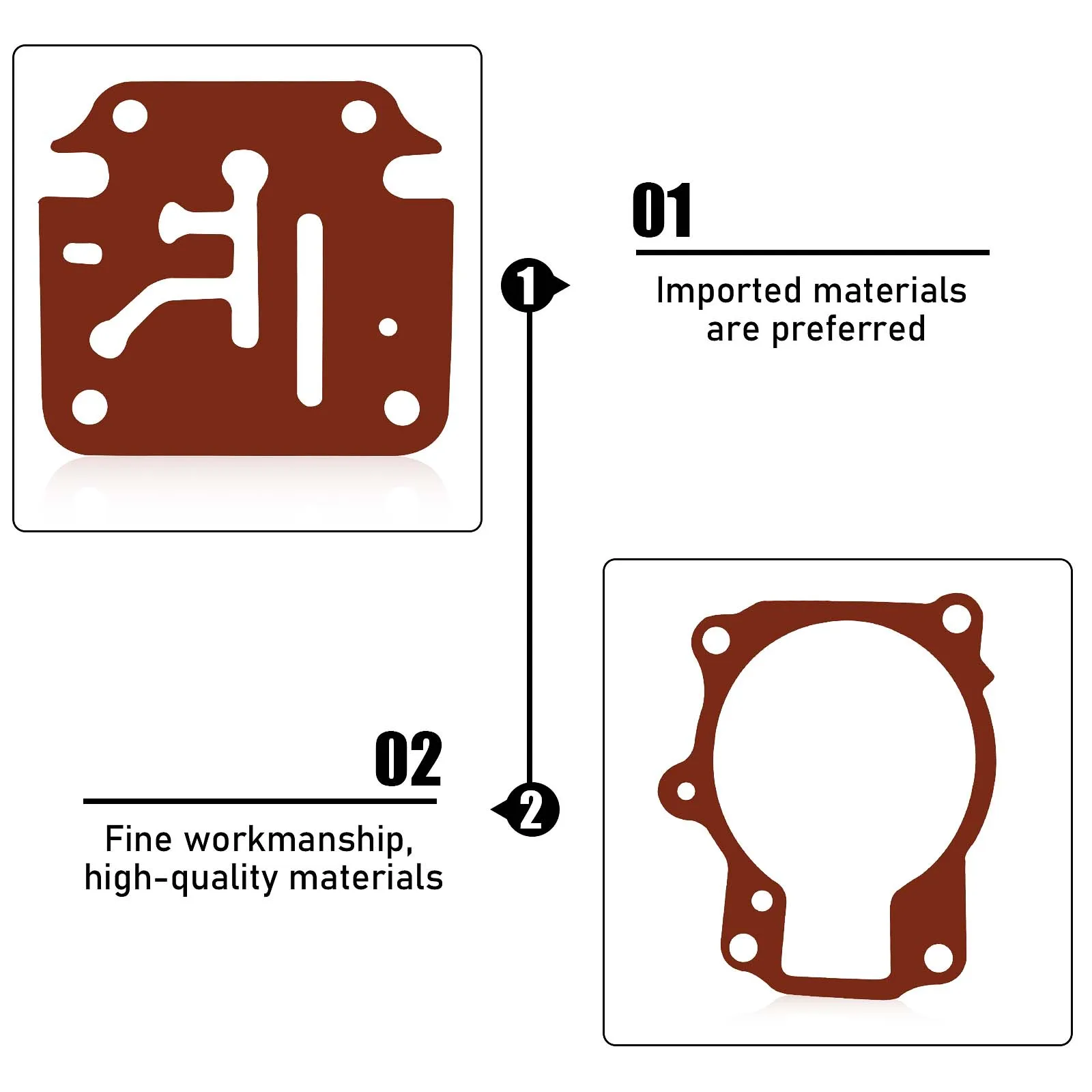 مجموعة إعادة بناء المكربن لمحرك جونسون Evinrude الخارجي 9.9HP 14HP 15HP 18HP 20HP 50HP 55HP 60HP 65HP 70HP 75HP محركات القوارب #2
