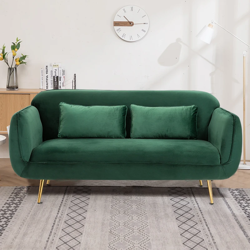 Velvet Scratch Protector Sofa Bed Halloween Luxury Modern Adults Sofa Green Unique Armchair Banquet Soft Divano Home Furniture