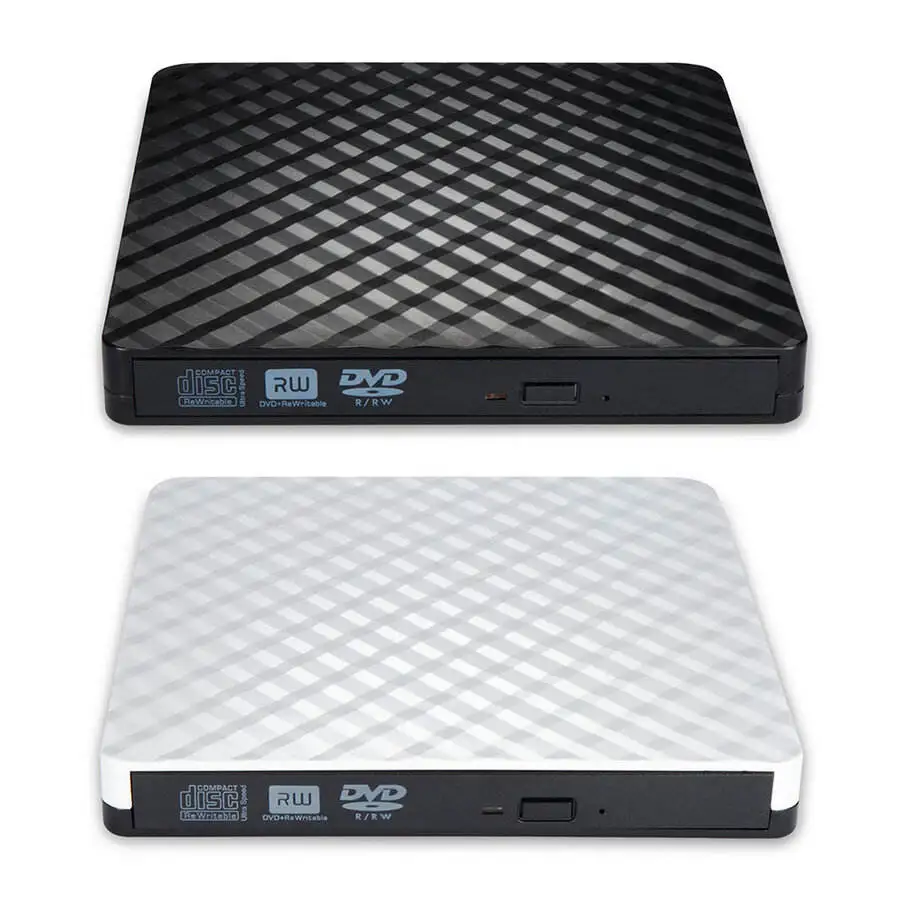 جديد USB 3.0 خارجي DVD الموقد الكاتب المحمولة CD DVD /-RW محرك الأقراص الضوئية الموقد الكاتب لنظام التشغيل Windows10/8/7 سطح المكتب المحمول