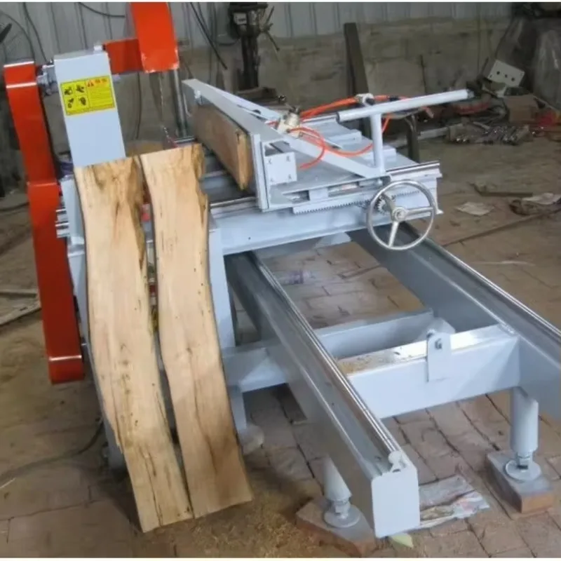 Sierra de mesa deslizante para troncos, máquina de tablero de asado, tipo mesa, equipo de procesamiento de madera, sierra redonda para troncos