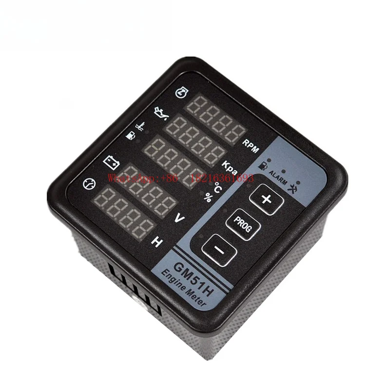 GM51H Engine Multi-function Digital Display Controller Speed/water Temperature/oil Pressure Timing Instrument