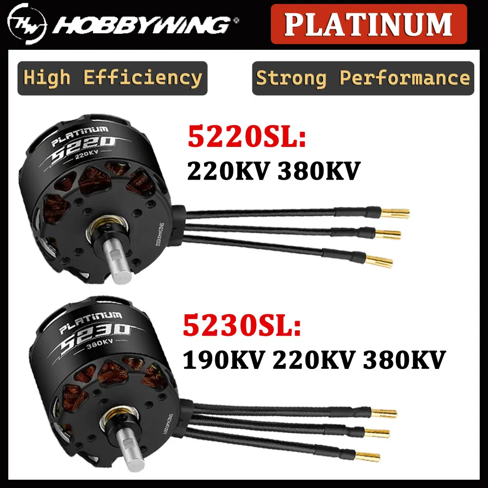 

HOBBYWING 5220 5230 Fixed Wing Motor High Power Efficiency / Good Heat Dissipation / Strong Performance for RC Airplane Parts
