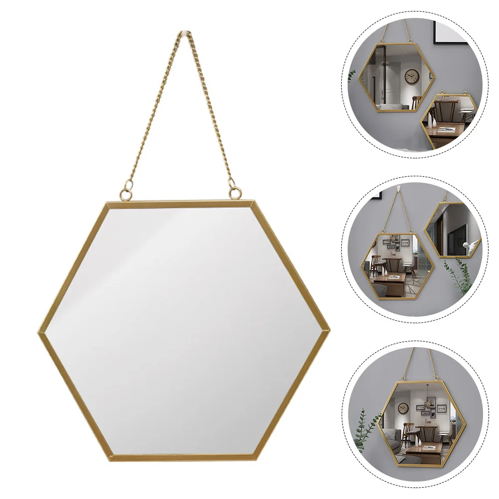 

Light up Mirror for Makeup Wall Mounted Vanity Modern Bathroom Mirrors Hanging Decorative