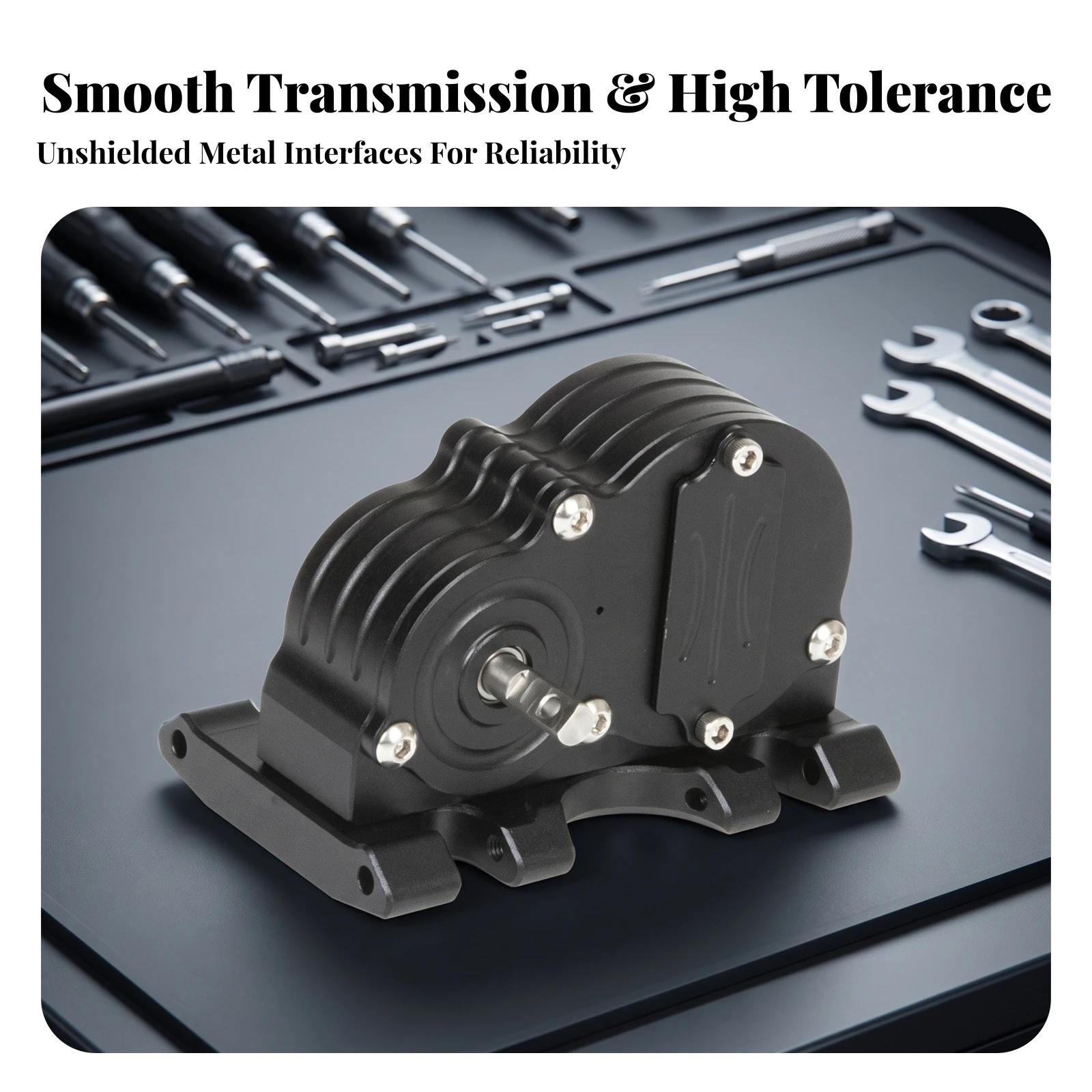 LCG Gearbox Compact LCG Crawler Gearbox Tiny Gearbox Metal for RC Builders