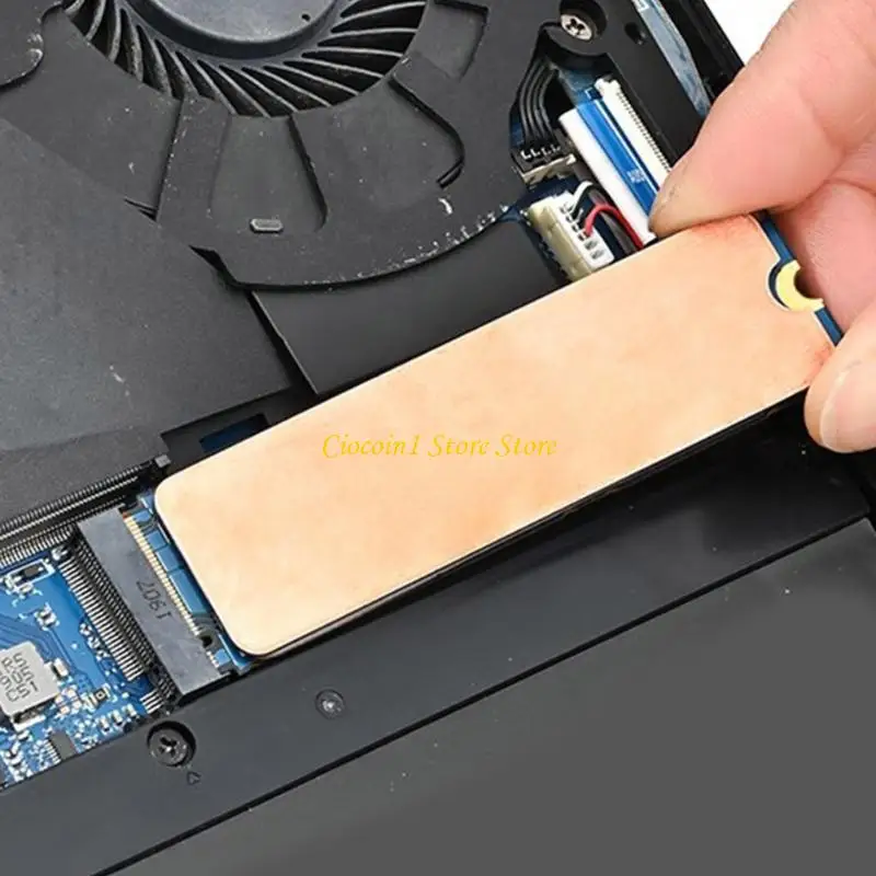A3PC M.2 Heatsink Cooling Radiator Resistansi panas tembaga dengan silikon termal