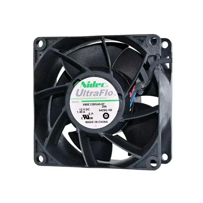 

Original 80 * 80 * 38MM V80E12BGA5-07 12V 1.4A 8CM Dual Ball Chassis Cabinet Violent Cooling Fan