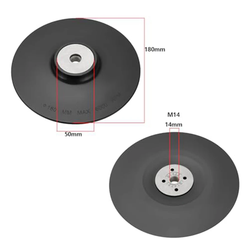 3 шт. пластиковая подложка для угловой шлифовальной машины, совместимая с дисковой шлифовальной машиной с внутренней резьбой M14, диаметр угловой шлифовальной машины