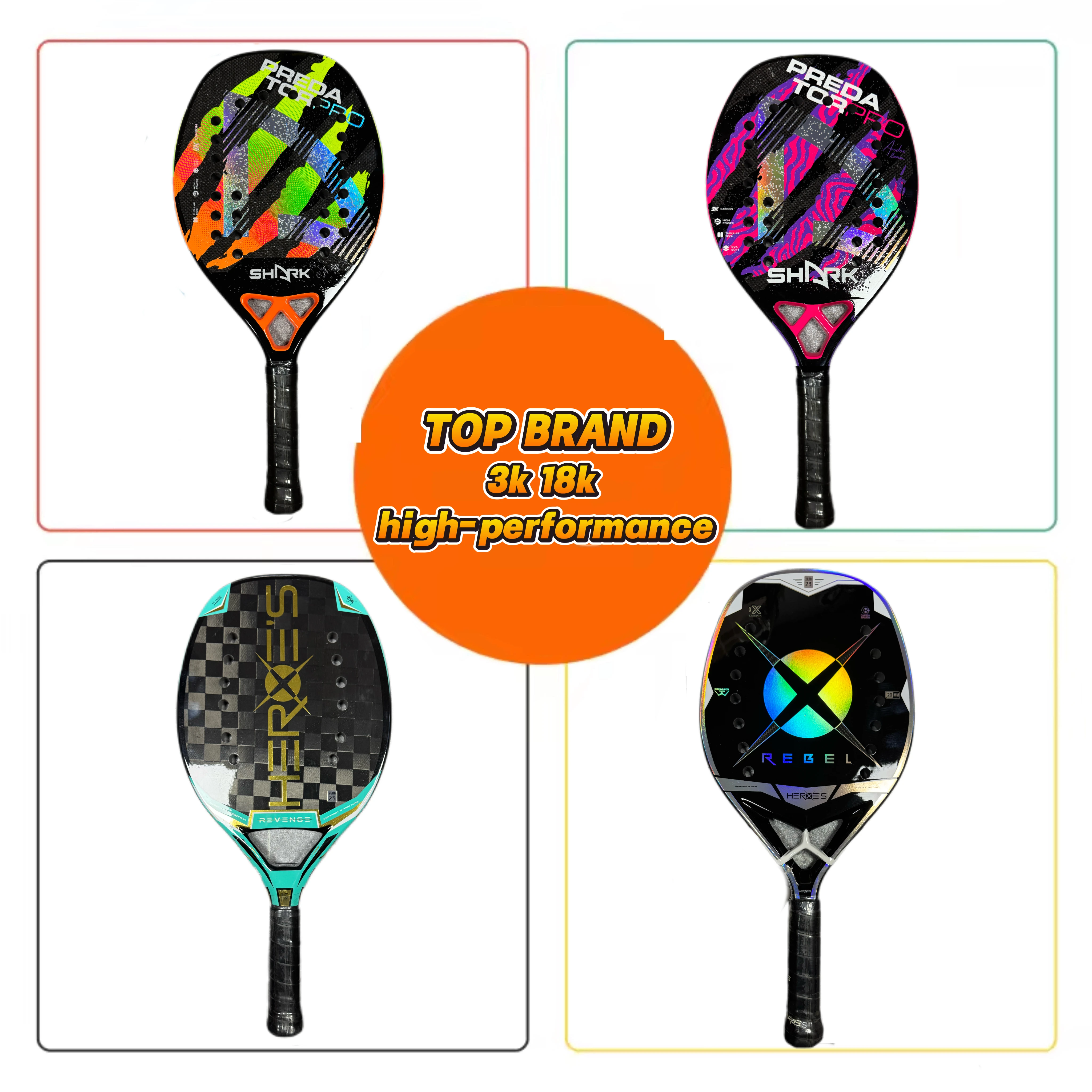 professional-surface-3d-shark-kona-heroes-beach-tennis-rackets-in-3k-12k-18k-carbon-fiber-carbon-graphite-paddles-beach-tennis