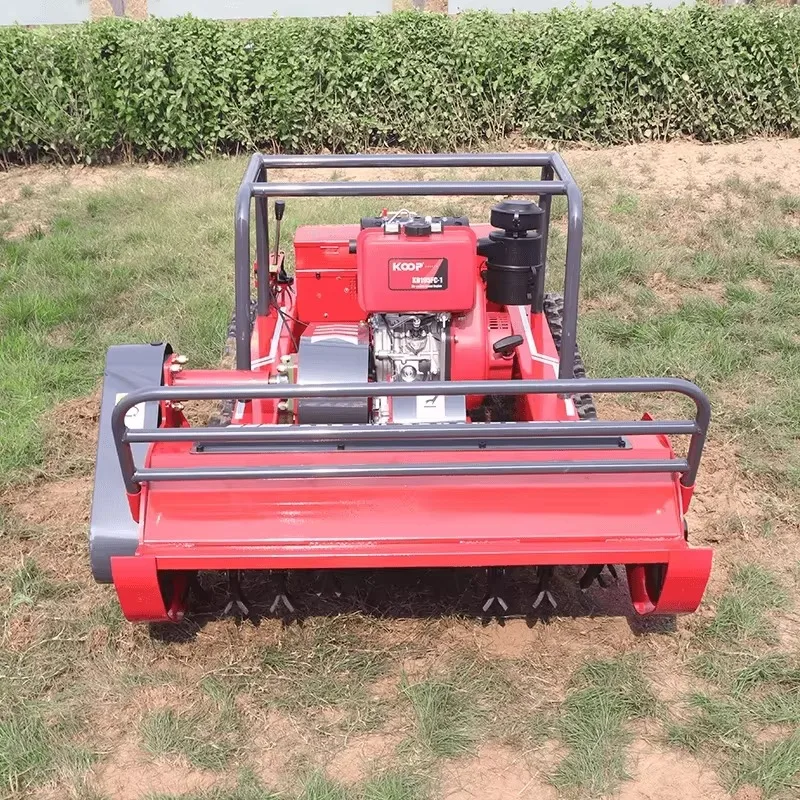Customized Industrial Flail Robot Mower Diesel Engine Remote Control Lawn Mower Self-Propelled All Terrain Grass Cutting Machine