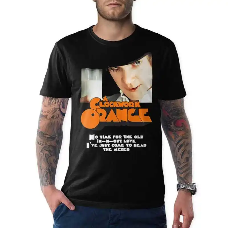 A Clockwork Orange Alex DeLarge T Shirt Vintage Movie Graphic Tee Stanley Kubrick 1970's Film Retro Short Sleeve Unisex Top