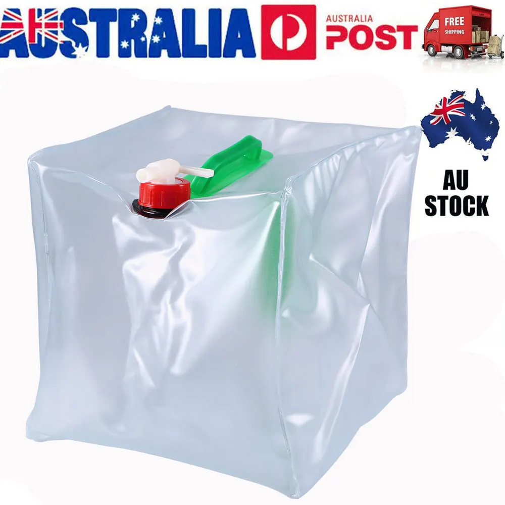 

20L Portable Water Bucket Tough Pvc 31*26*25Cm Foldable With Tap Built-In Handle For Camping Travel Garden Outdoor Use Folding