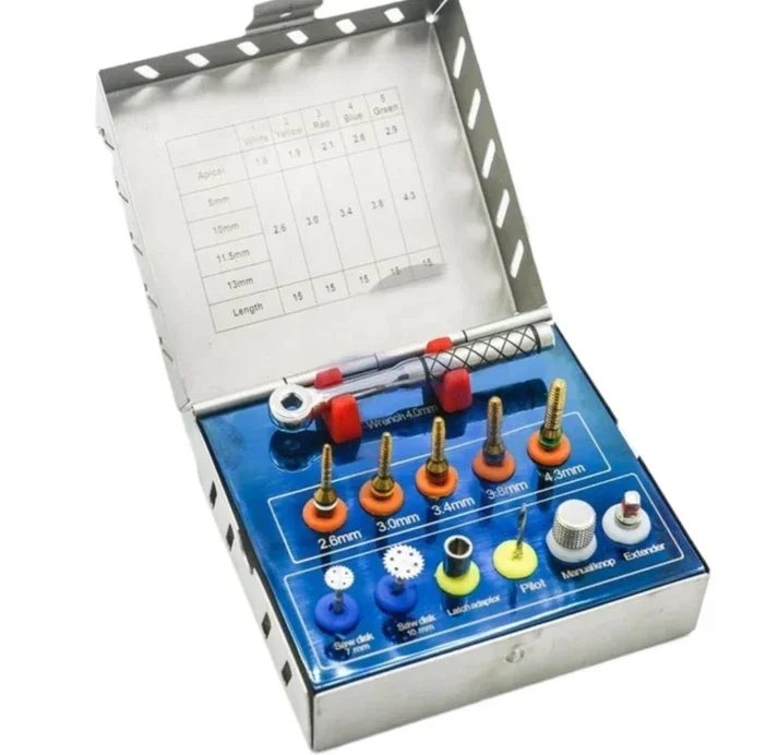 Hotsale Tulang Expander Kit Implan Sinus Instrumen Pengangkat Sekrup Ratchet Stainless Baru CE Torsi Kunci Pas Sekrup Bedah