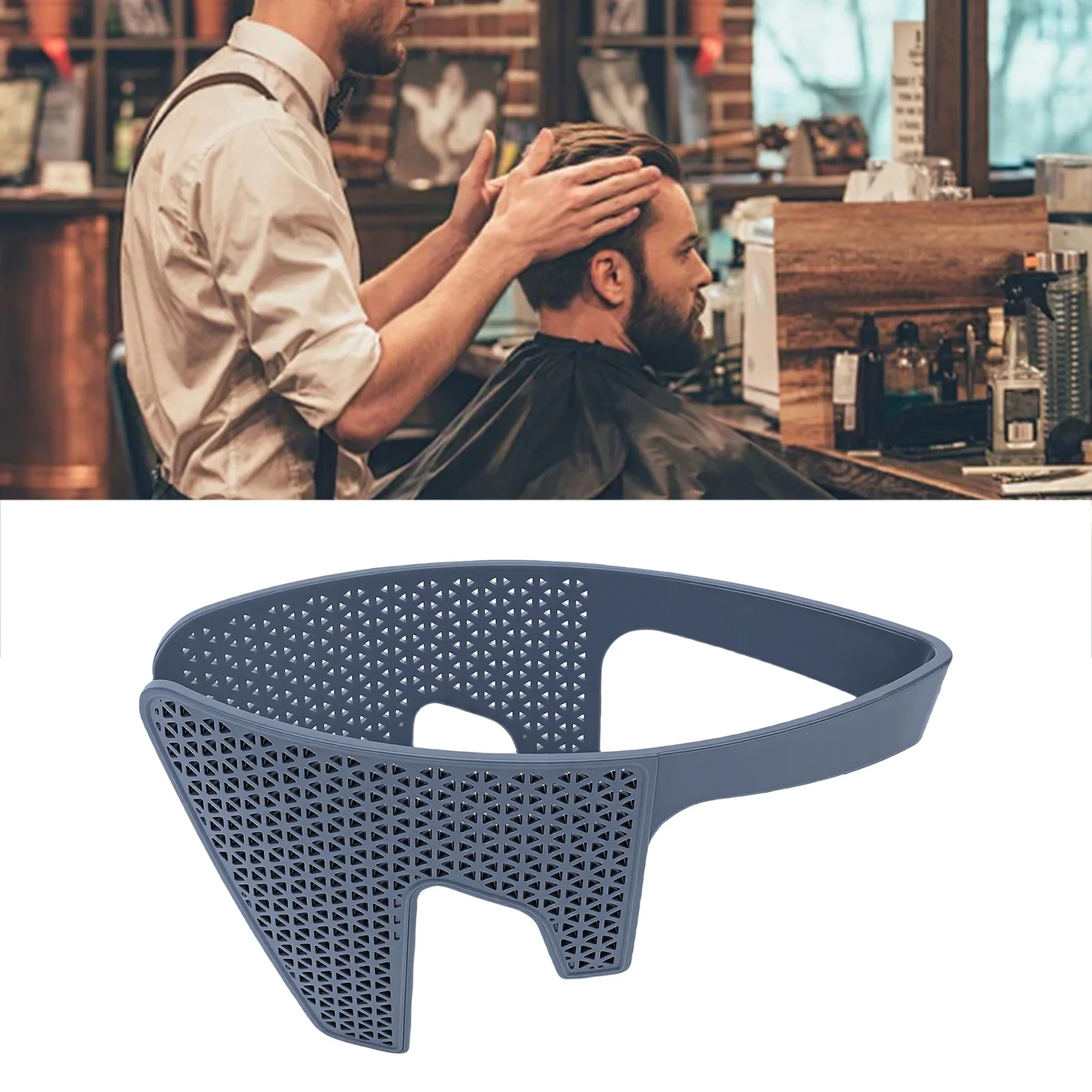 Down Perm Presser Men Side Hair Press Tool for Down Perm Men Sideburn Press Tool with Color Changing Heat Indicator Air Hole
