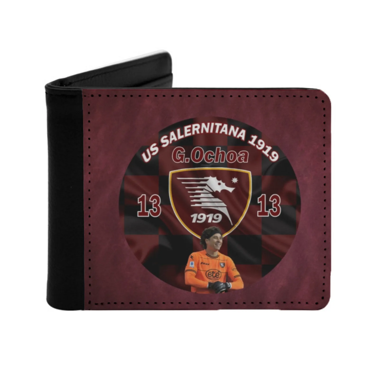 

Сарниitana Calcio Guillermo Ochoa Salerno Football Италия Мексика Мужчины Женщины Кошелек из искусственной кожи Короткий кошелек с держателем кредитной карты