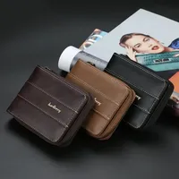 Leather Men Wallet Luxury Mens Purse Male Zipper Card Holders with Coin Pocket Rfid Wallets Gifts for Men Money Bag Business