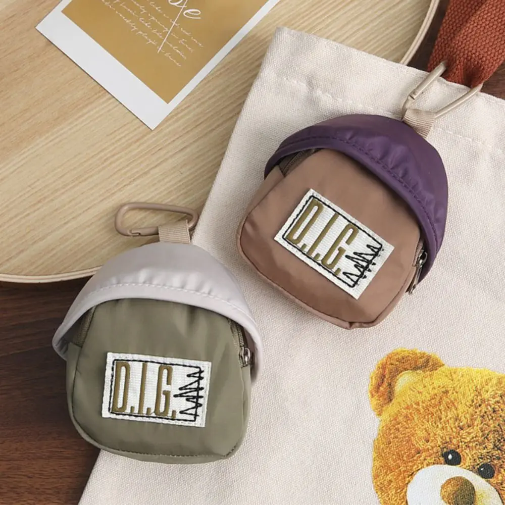 Casual Mini Coin Purse Pendant Macaron Color Wallet Pouch Portable Key Chain Backpack Hanging Bag Sports