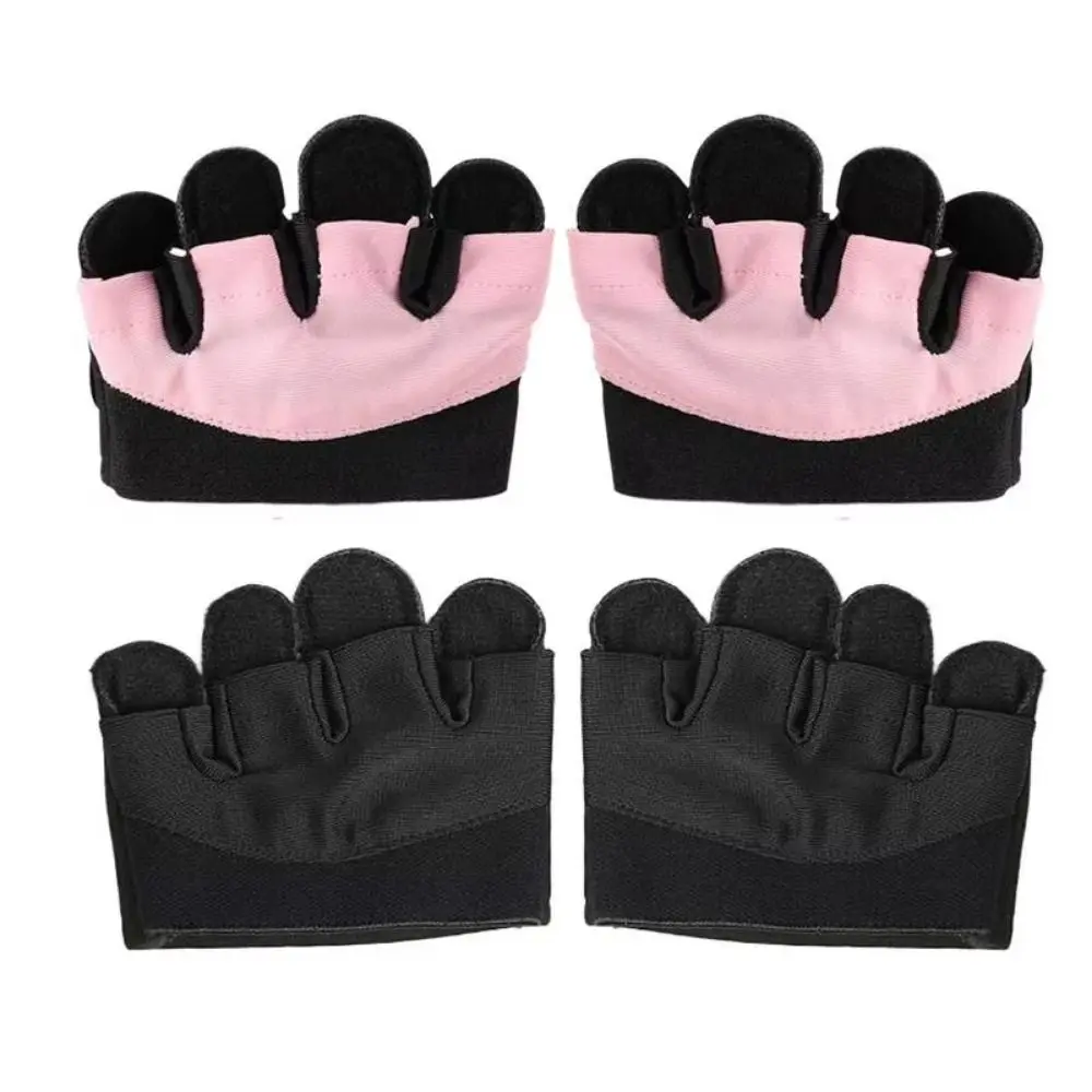 

1Pair Palm Protection Weight Lifting Training Gloves Breathable Hand Protector Four-finger Gym Gloves Anti-Skid Wear-resistant