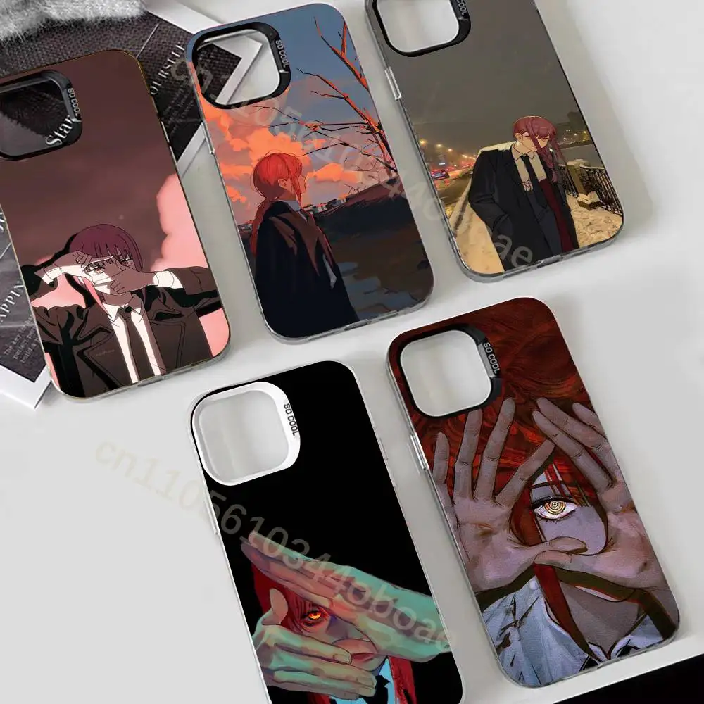 

Makima C-Chainsawman Phone Case For iPhone 17,16,15,14,13,12,11,Pro,MAX,Plus TPU Soft To Skin-friendly Cover
