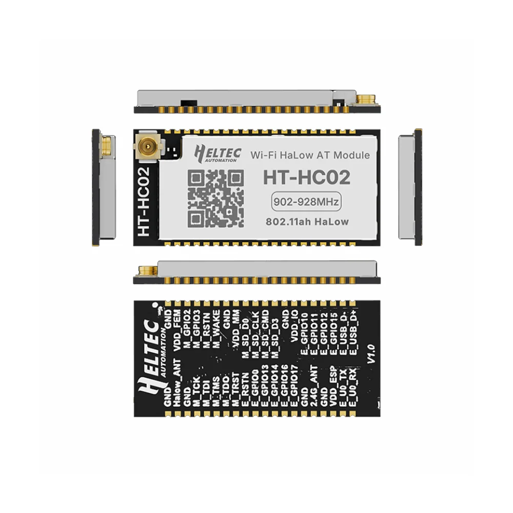 Heltec HT-HC02 Wi-Fi HaLow AT Command Module 915MHz IEEE 802.11ah Sub-GHz Long Range Low Power IoT Wireless Transceiver Module