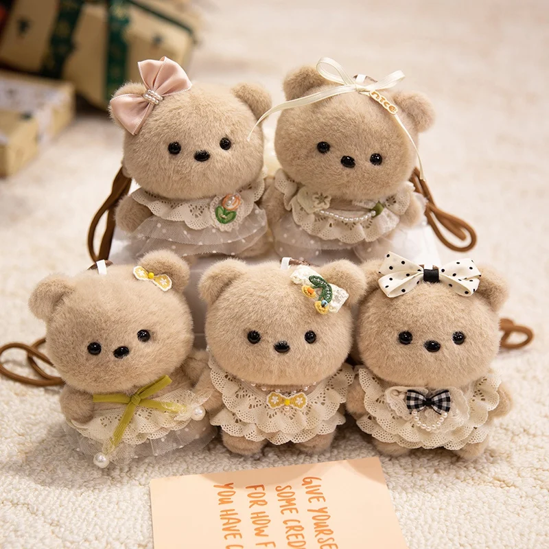 

Kawaii Plush Stuffed Teddy Bear Rabbit Pendant Doll Bag Pendant Keychain Home Decor Toys Birthday Gifts
