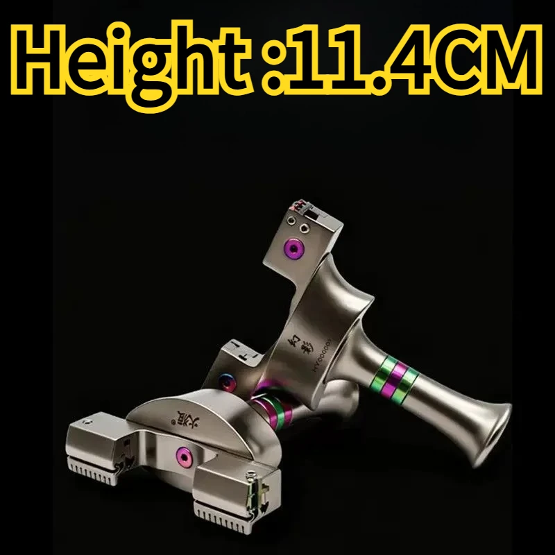 Multi-purpose Titanium Alloy 9025 Reverse Clip Split Slingshot High-precision Outdoor Screw Quick Press Shooting EDC Tool