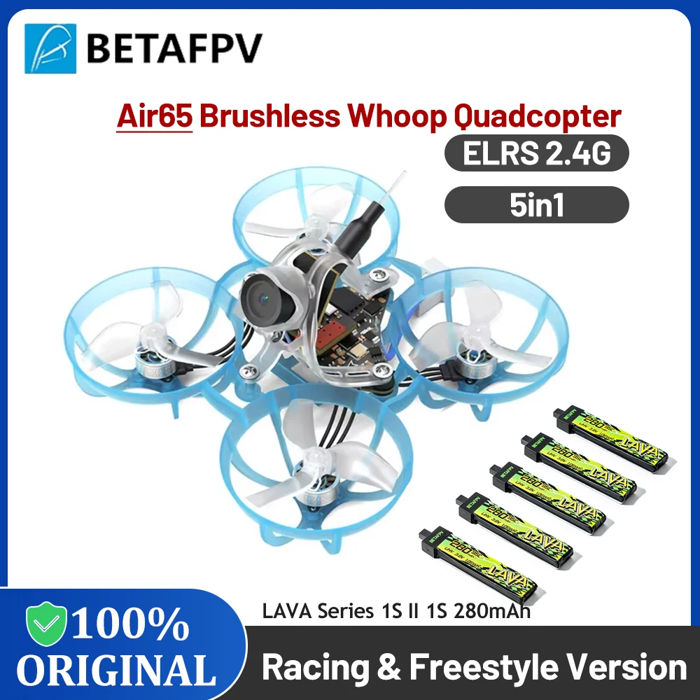 

BETAFPV Air65 Brushless Whoop Quadcopter ELRS 2.4G Lite 5.8G 25mw~400mw VTX C03 Camera FPV Racing/ Freestyle Version Drones