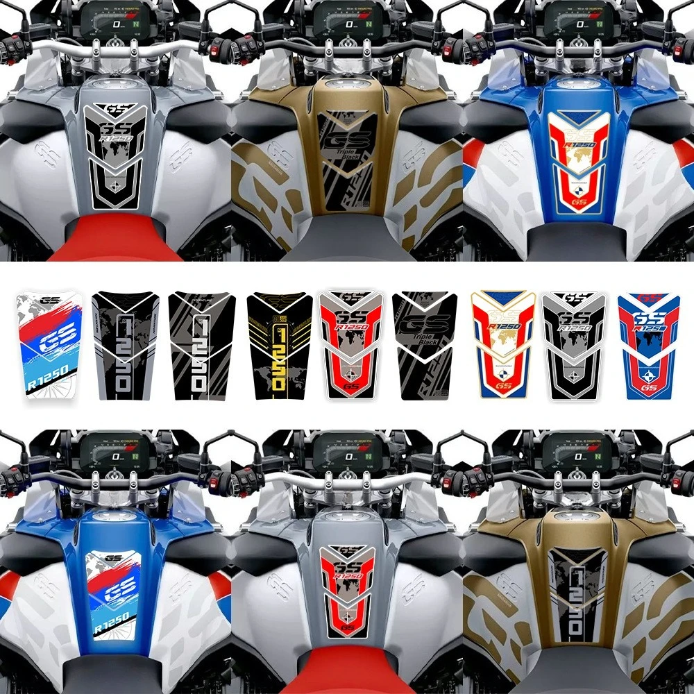 

Motorcycle Accessories for Bmw R1250GS R1200GS R 1250 GS R 1200 GS ADV Fuel Tank Protect 3D Sticker Decoration Fish Bone Decal