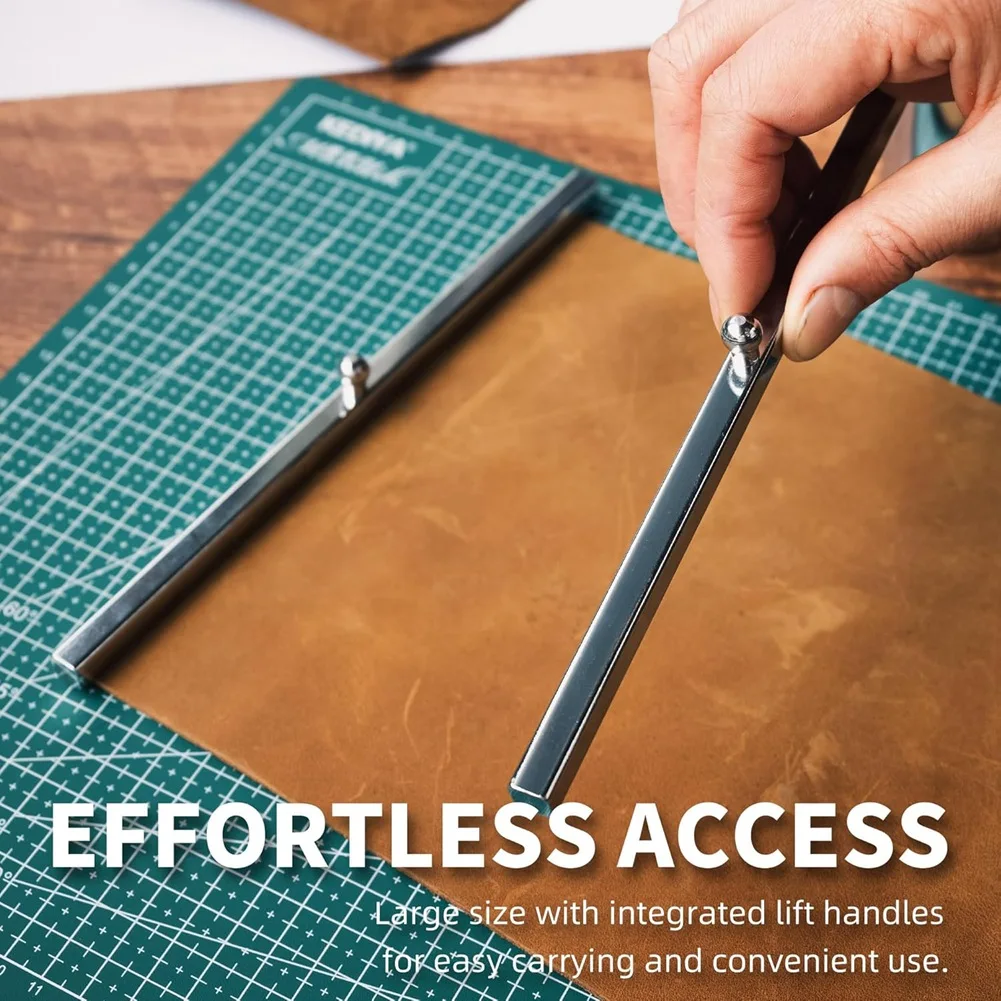 M12K-لقطع وخياطة ونقش أداة ضغط جلدية من الفولاذ المقاوم للصدأ - أسطوانة ثقيلة + مجموعة أوزان جلدية