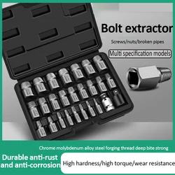 Universal Damaged Screw Extractor Easy Out Bolt Extractor Set Bolt Stud Remover Tool Drill Set Broken Speed Out Bolt Extractor