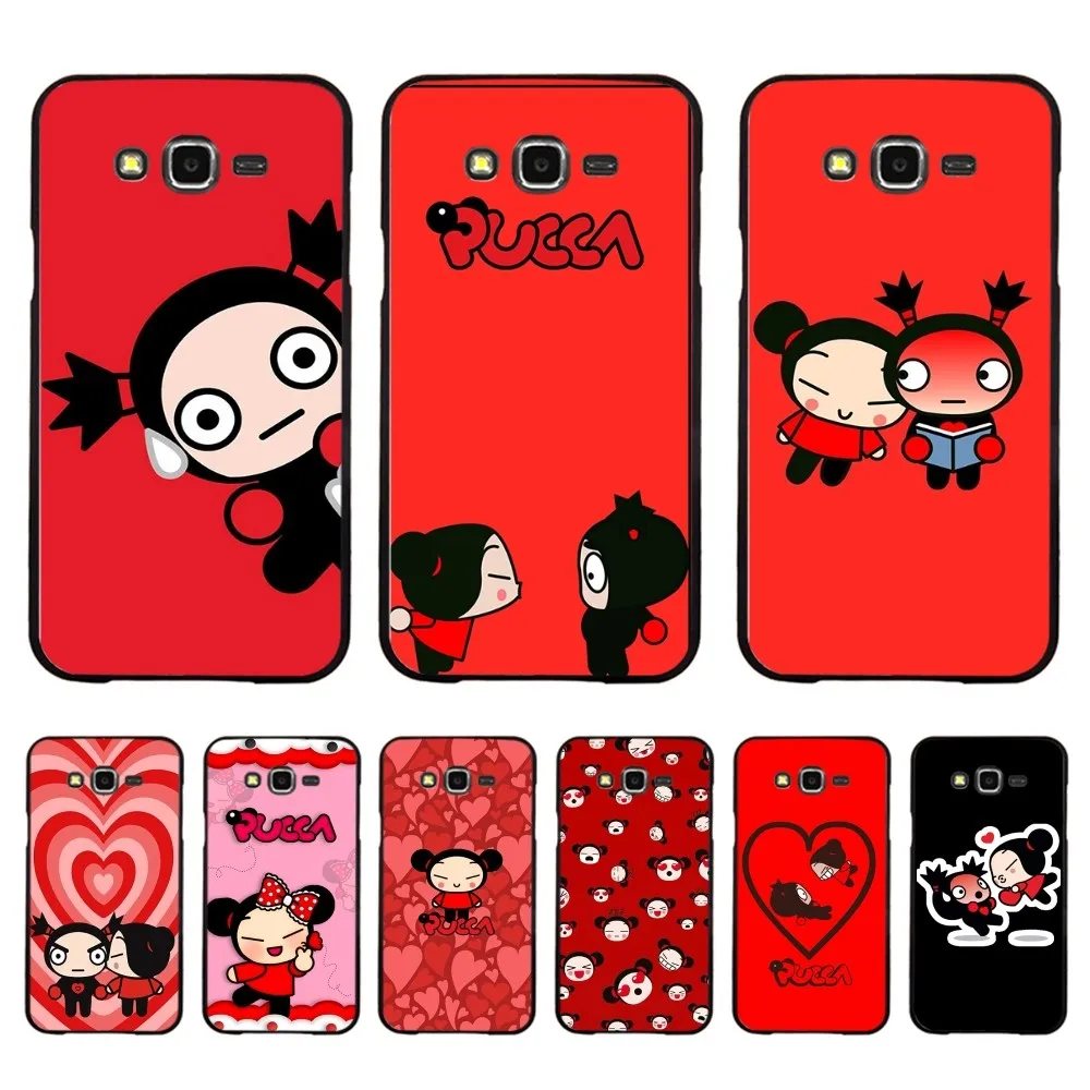 Cartoon P-Pucca G-Garu Phone Case For Samsung J 7 Plus 7core J7 Neo J6 Plus Prime J6 J4 J5 Mobile Cover