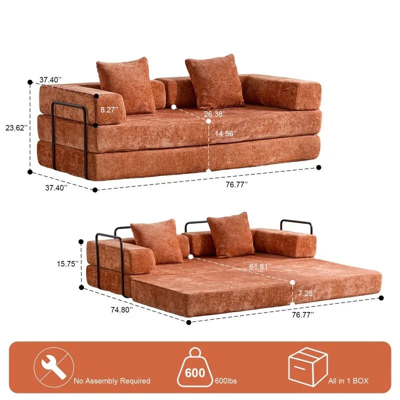Modern contemporary 4-in-1 home theater recliner set foldable environmentally friendly corduroy fabric sofa