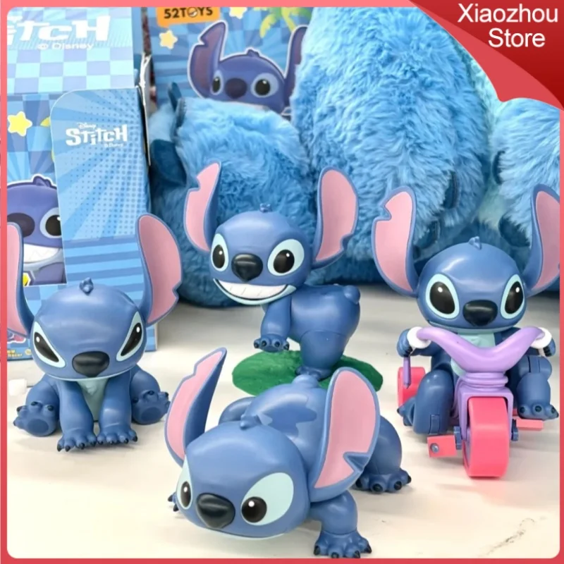 

52toys Disney Stitch By Your Side Series Blind Box Cute Fashion Mystery Box Anime Figure Movable Toy Collection Toy Gift