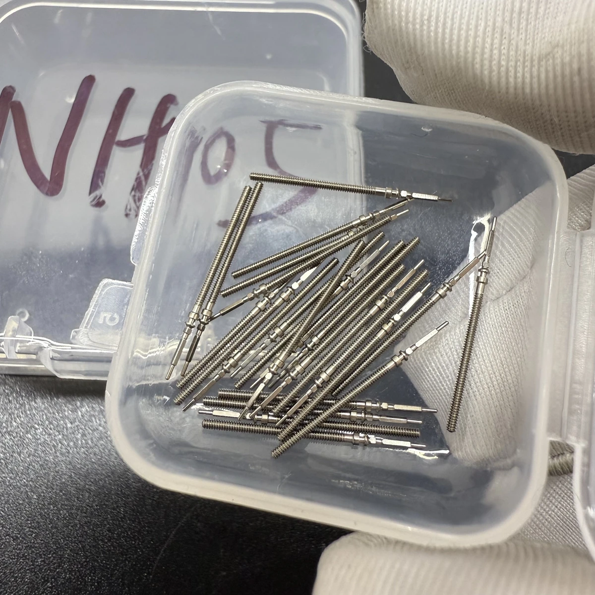 5/10/20PCS Mechanical Winding Stem Fit to NH05 NH06 Movement Genuine Original Replace Parts Steel Stem Suit for NH05B NH06B