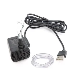 5V USB 워터 펌프 미니 mirco DIY 수족관 필터 저소음 브러시리스 모터 펌프 조정 가능한 액세서리 잠수정 물