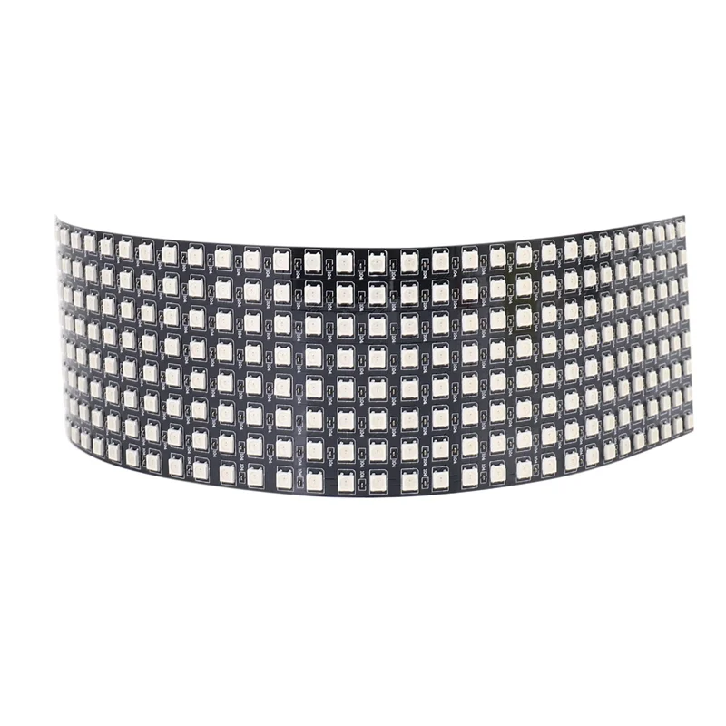 Pannello a matrice LED Hot-5X, schermo LED indirizzabile individualmente a matrice di punti flessibile digitale WS2812B RGB 832 pixel