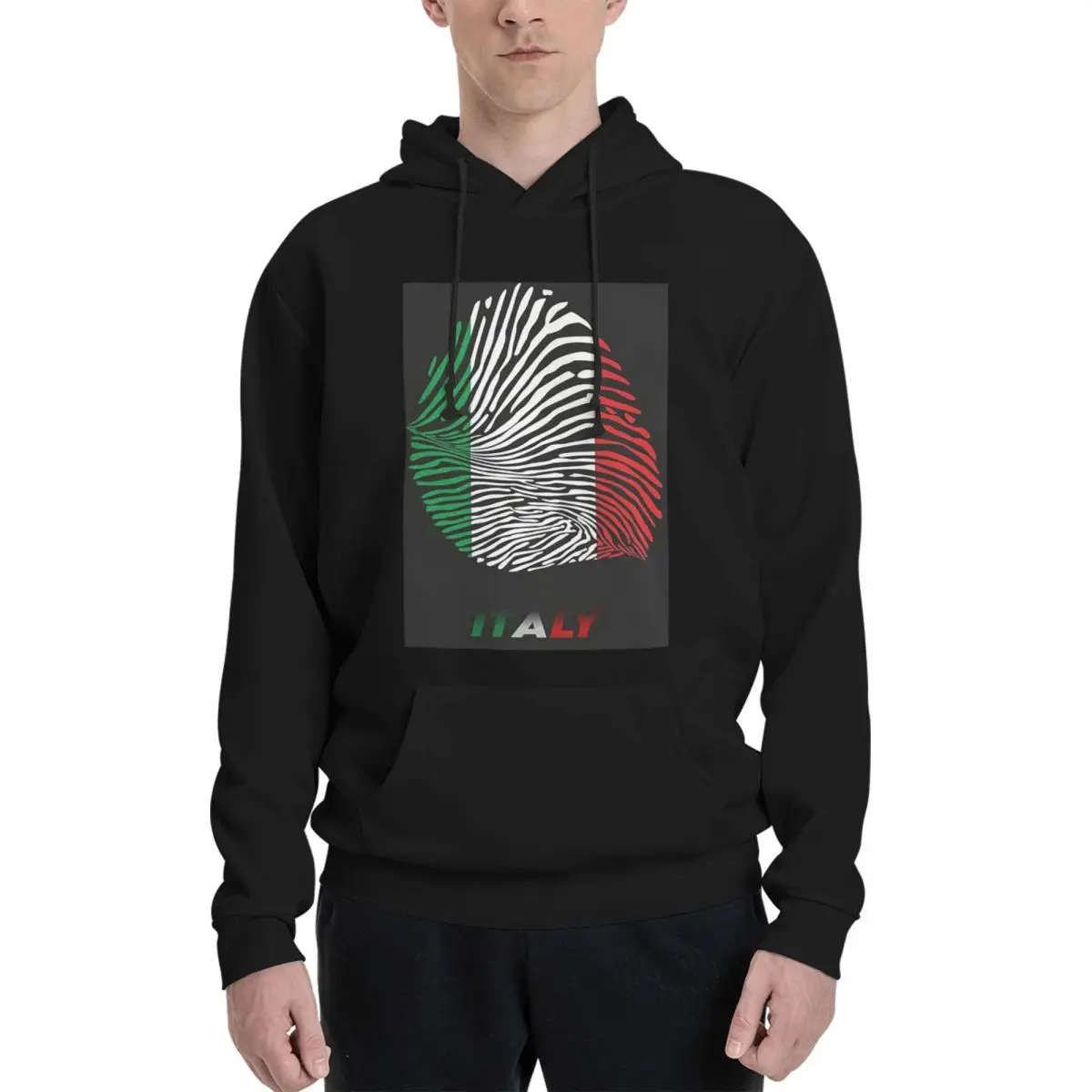 Vintage Italy Flag Car Italian Pride Hoodie Hip Hop Pullover Autumn Winter Men Women Sweatshirt Long Sleeve Tops