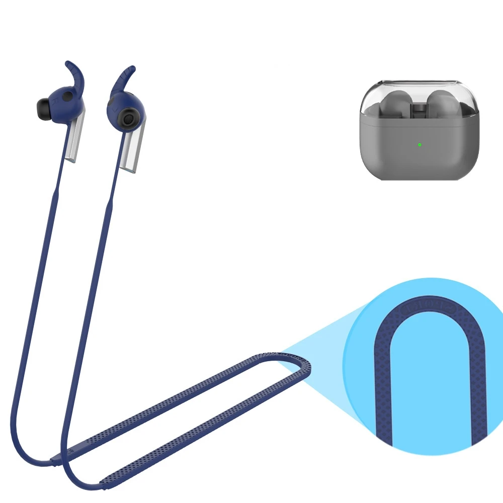 

​for SAMSUNG Galaxy Buds 3 Pro Headphone Anti-Lost Strap Holder Rope Sweat-ptoof Earphone Neck Strap Silicone