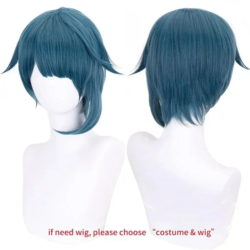 Game XingQiu Cosplay Costume Xing Qiu Wig Outfit  Earrings Halloween Costume Impact Cosplay