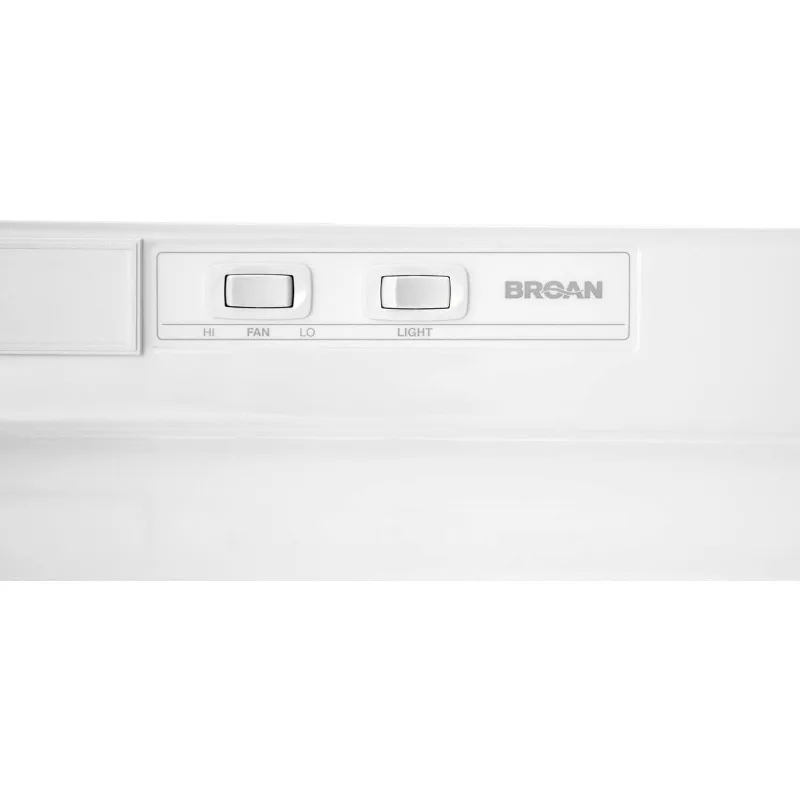 Broan-NuTone F403011 Insert with Light, Exhaust Fan for Under Cabinet Convertible Range Hood, 30-Inch, White on White