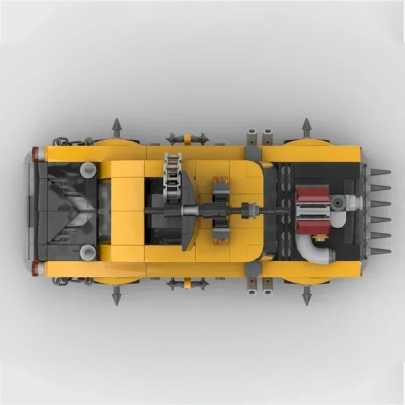 Stad Voertuig Model Moc Bouwstenen 1975, A11 Apocalypse Taxi Technologie Modulaire Blokken Geschenken Kerst Speelgoed DIY Sets Montage