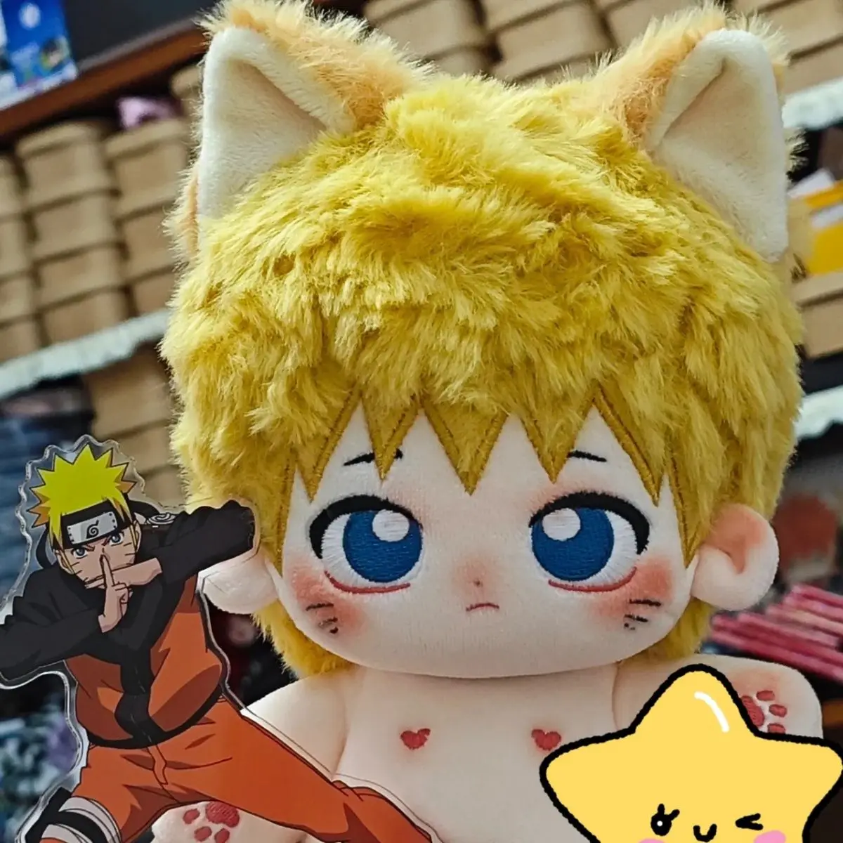 Stuffed 20cm Uzumaki Naruto Handsome Cosplay Plush Cotton Doll Toys for Kids With Skeleton Baby Change Clothes Gift - Image 4