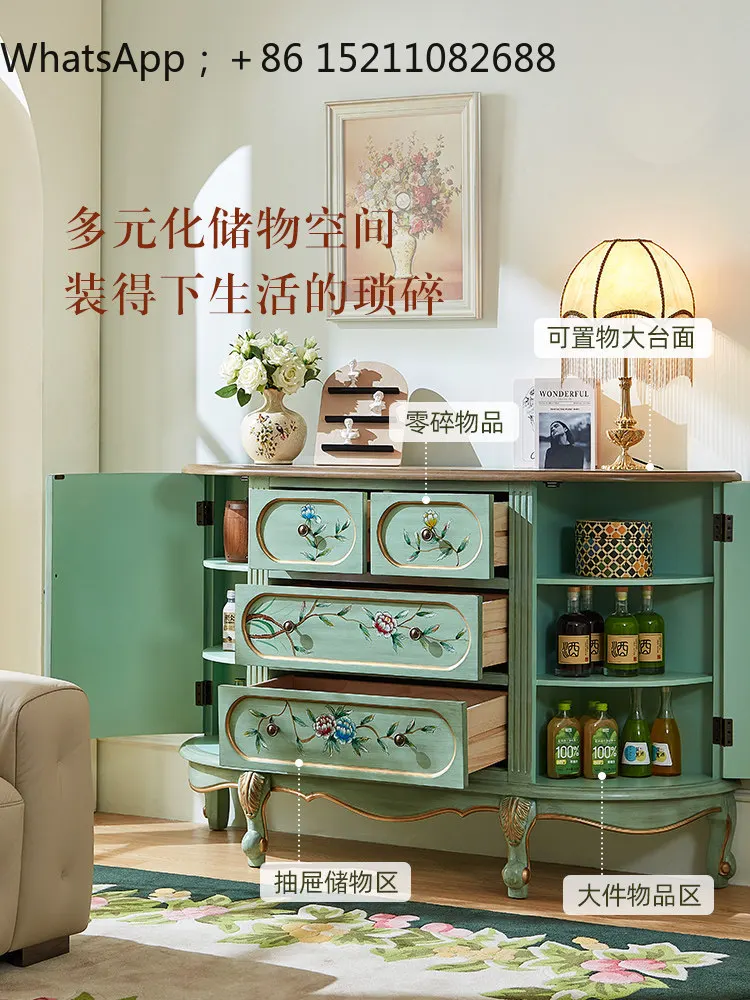 SCYsemicircular entrance cabinet Entry door, living room partition painted entrance platform corridor aisle storage side cabinet