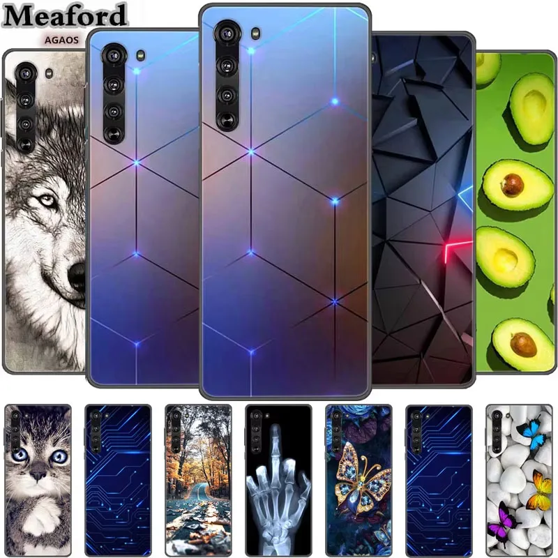 For Motorola Edge 2020 Case Animals Silicone Soft TPU Cover Phone Cases For Moto Edge 5G Funda XT2063-2 Shockproof Wolf New Capa