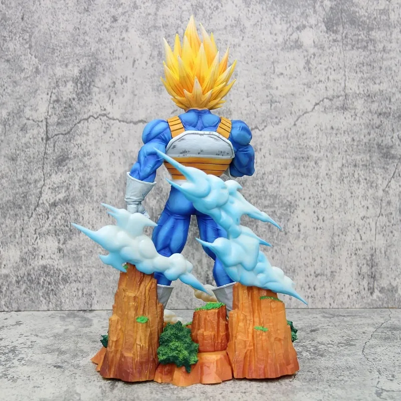 Figura de Anime de Dragon Ball CS Vegeta, estatua de Super Saiyan, modelo de gran tamaño, decoración de escritorio, juguete coleccionable, regalo, 34cm