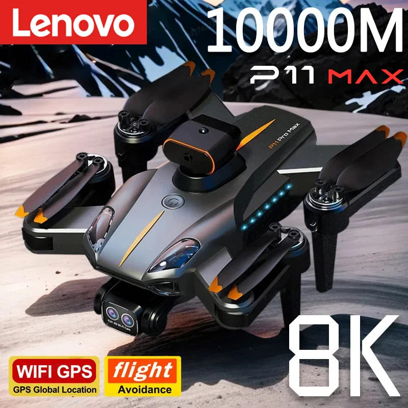 Lenovo P11 Pro Max Drone 8K 5G GPS Professional HD Aerial Photography Dual-Camera Obstacle Avoidanc Brushless Quadrotor Gifts